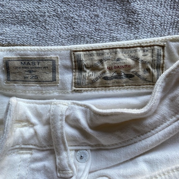 All Saints White Women's Jeans - Picture 3 of 6